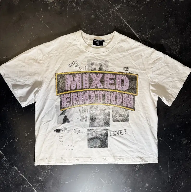 Mixed Emotions Lost Identity White Tee