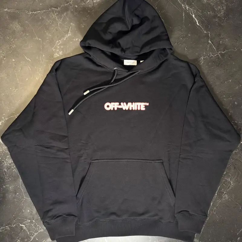 Off-White Round Logo Skate Black Hoodie