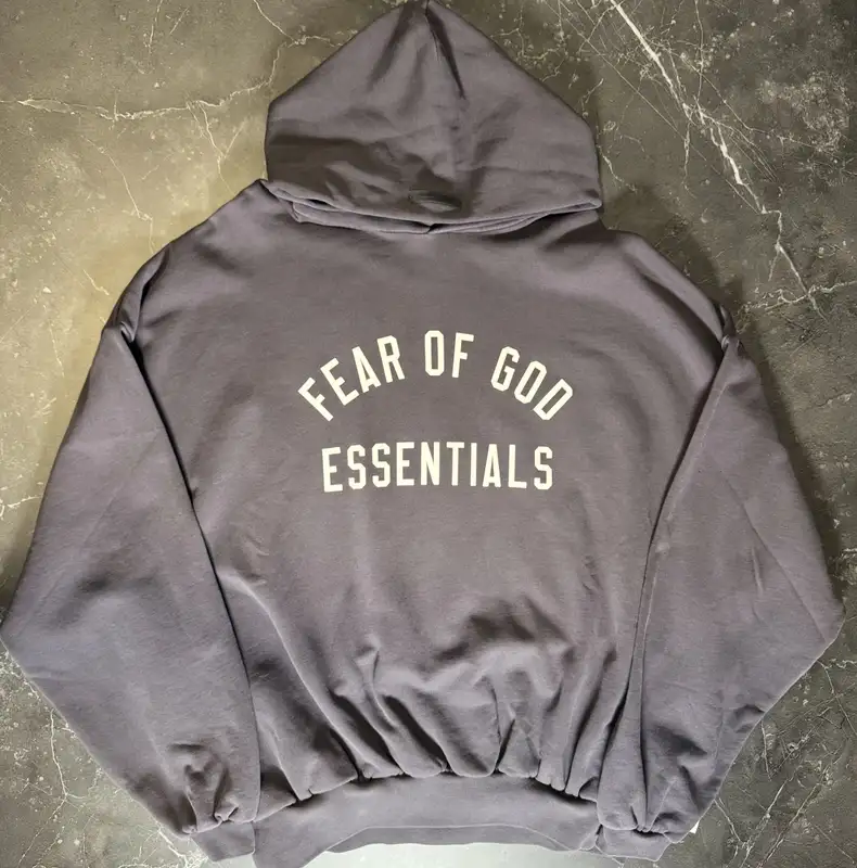 Essentials 90s Vintage Black Hoodie
